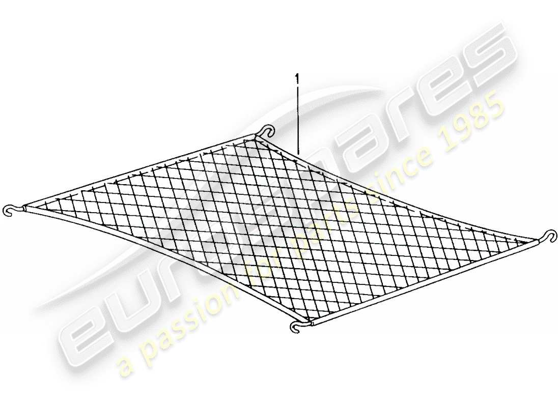 porsche 2003 (tequipment) cargo net part diagram