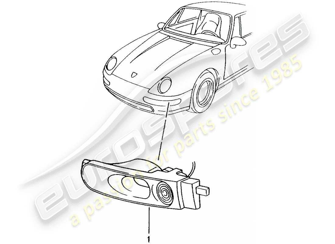 porsche 1990 (tequipment) cooling air system part diagram