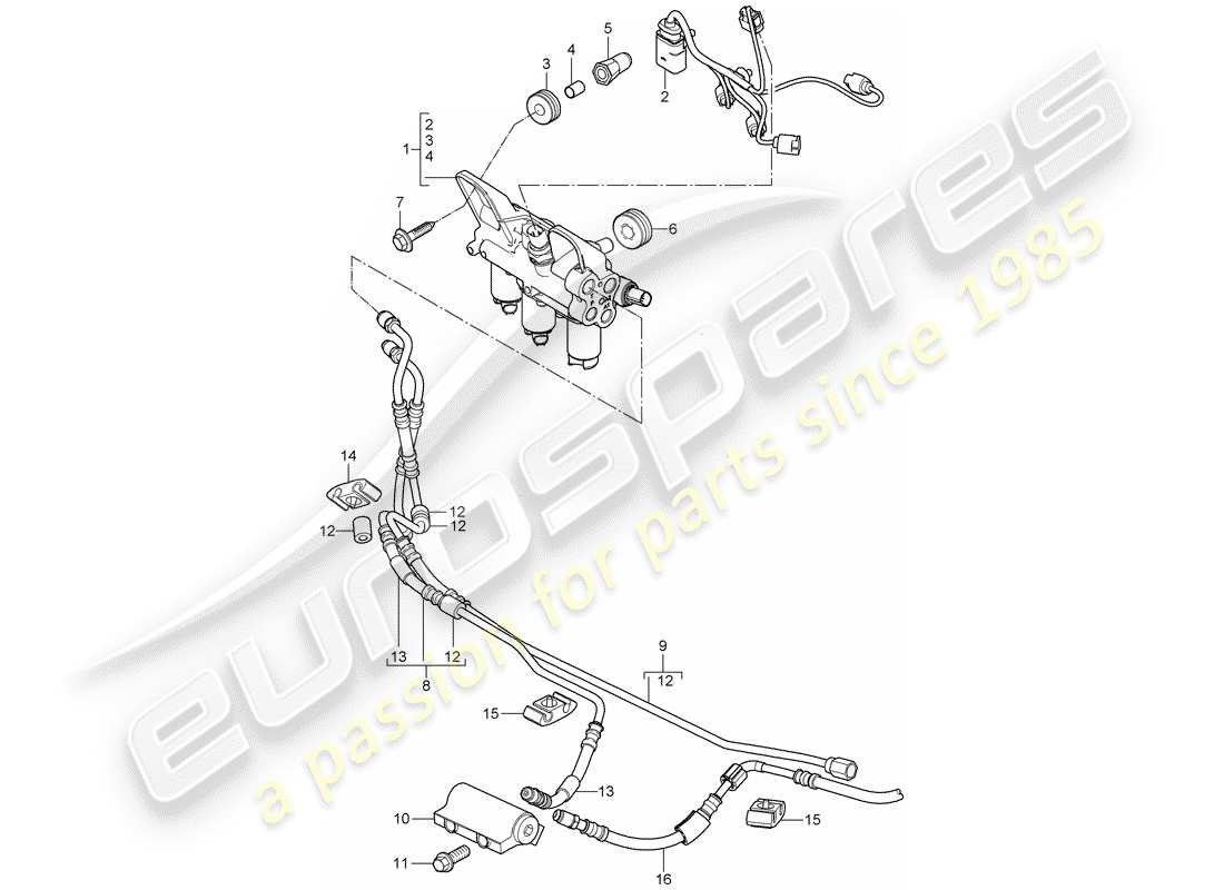 porsche cayenne (2007) stabilizer part diagram