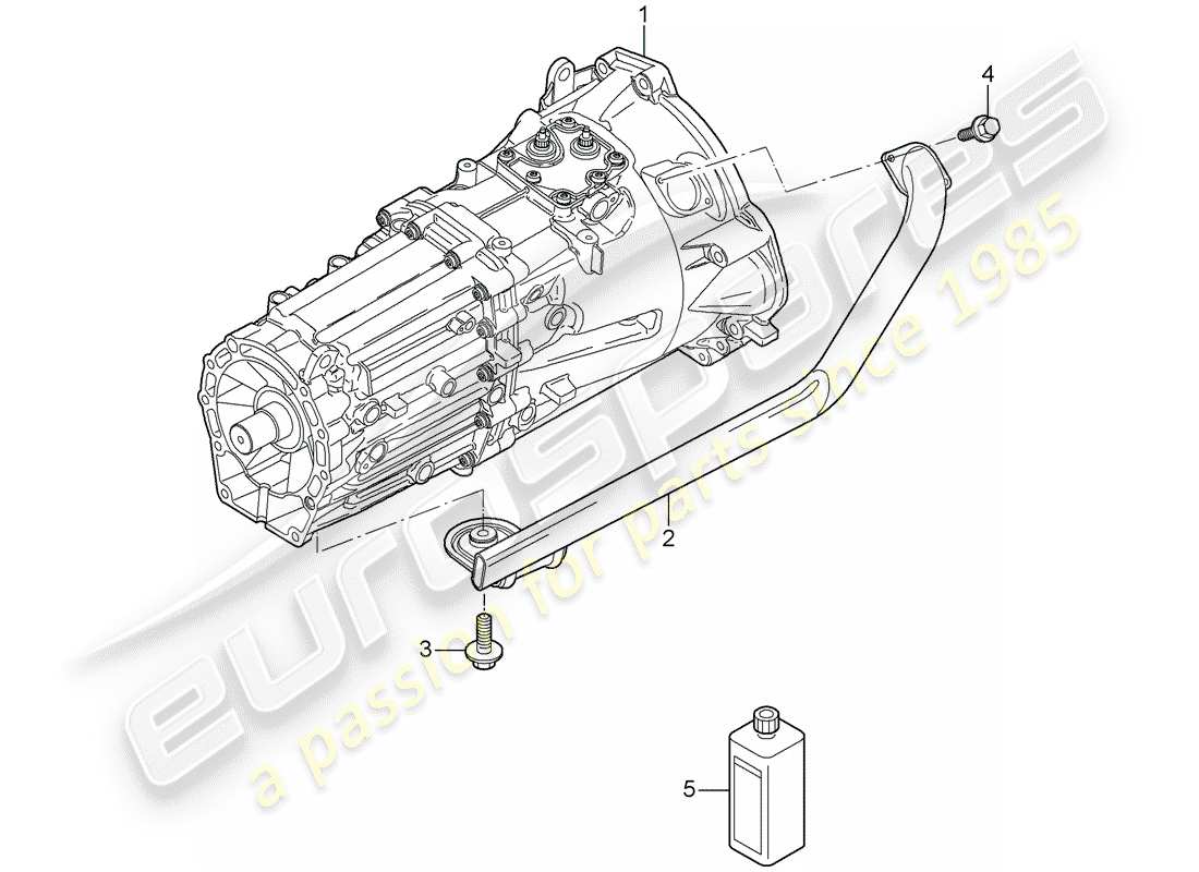 porsche 2008 (cayenne e1 9pa) replacement transmission part diagram
