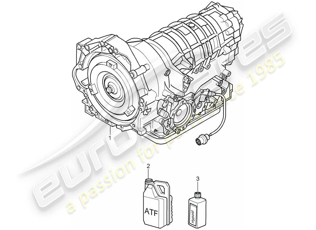 porsche 2008 (987 cayman) tiptronic part diagram