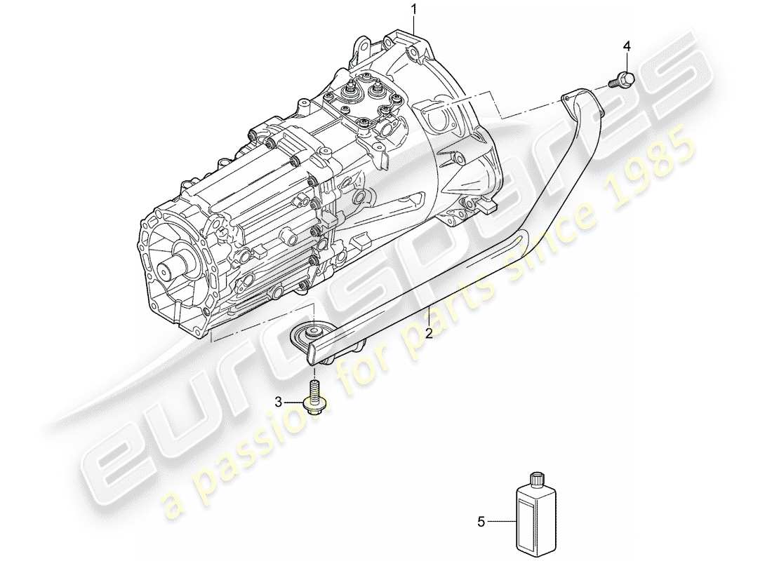 porsche 2005 (cayenne e1 9pa) gearbox part diagram