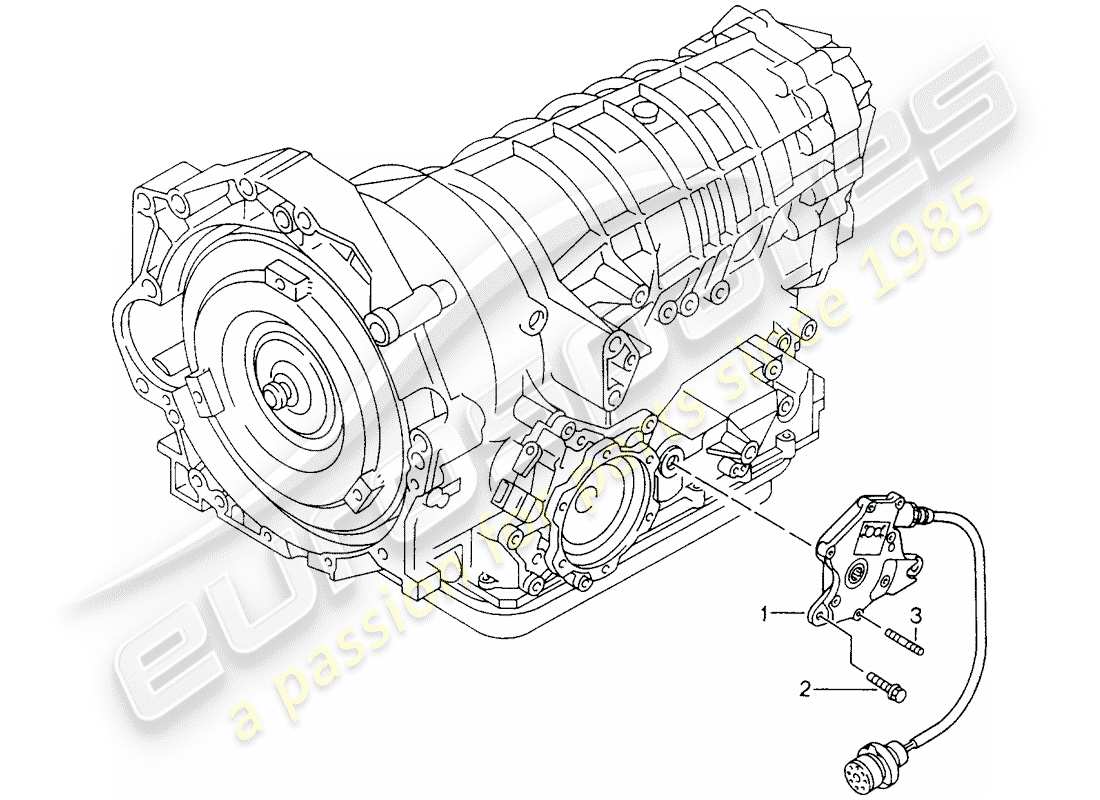 porsche 1999 (986 boxster) tiptronic - transmission switch part diagram