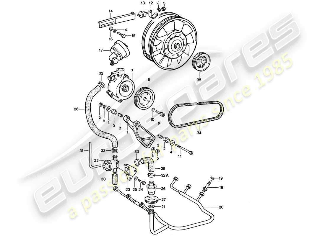 porsche 1978 (911) air injection part diagram