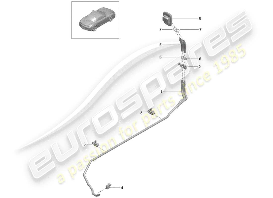 porsche 2016 (981 boxster) heater part diagram