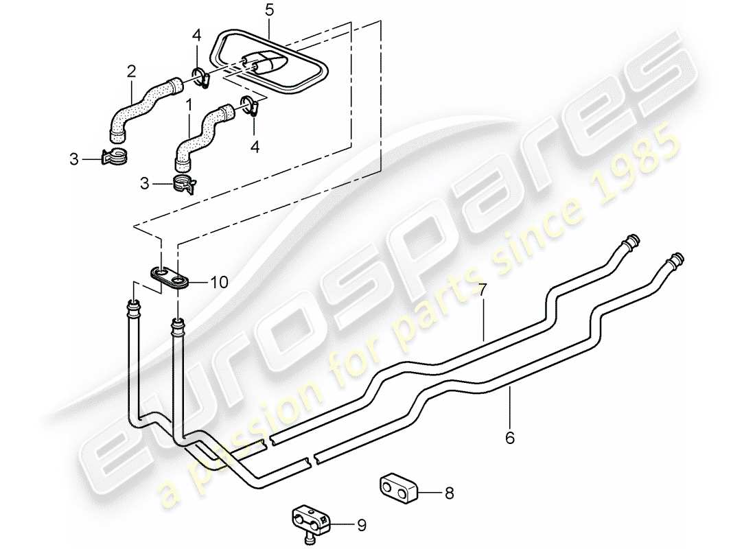 porsche 2009 (997-2 gt3) heating system 1 parts diagram