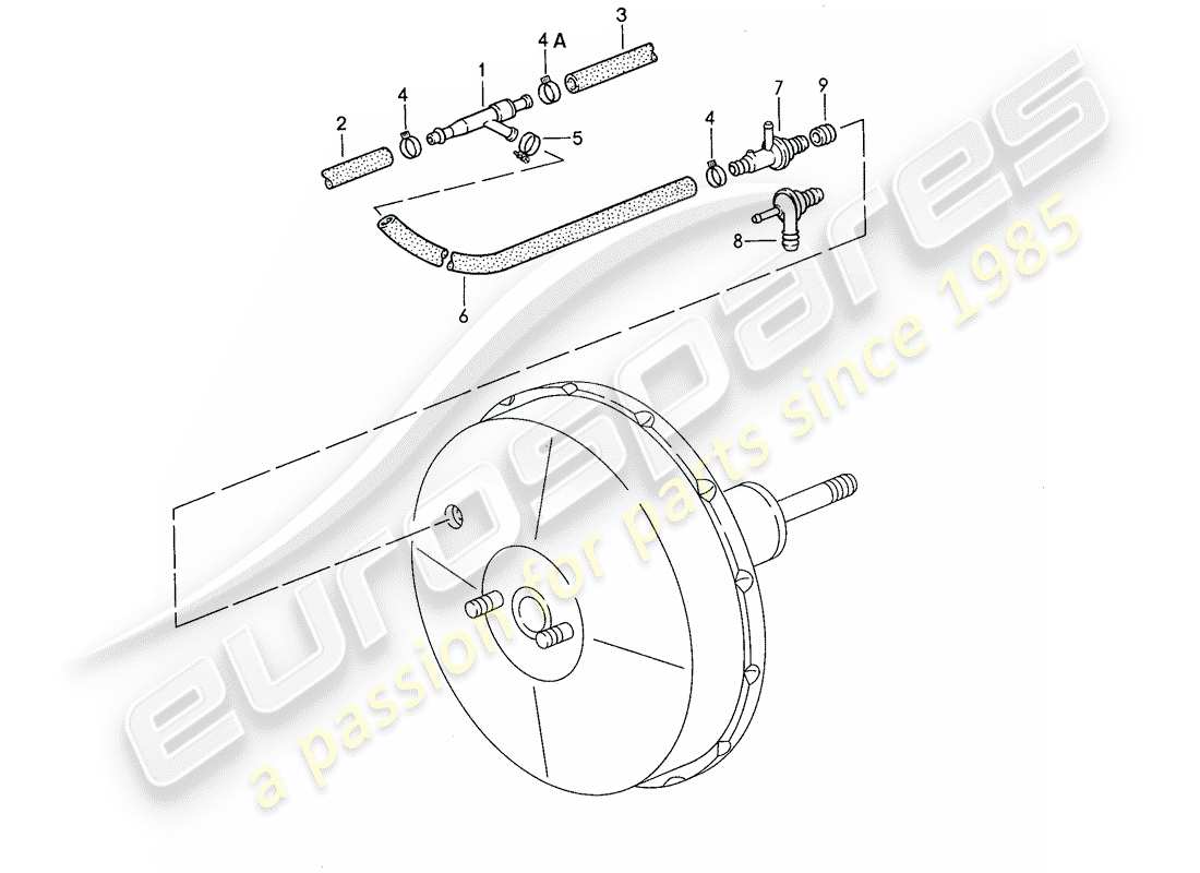 porsche 1988 (928) suction pump part diagram