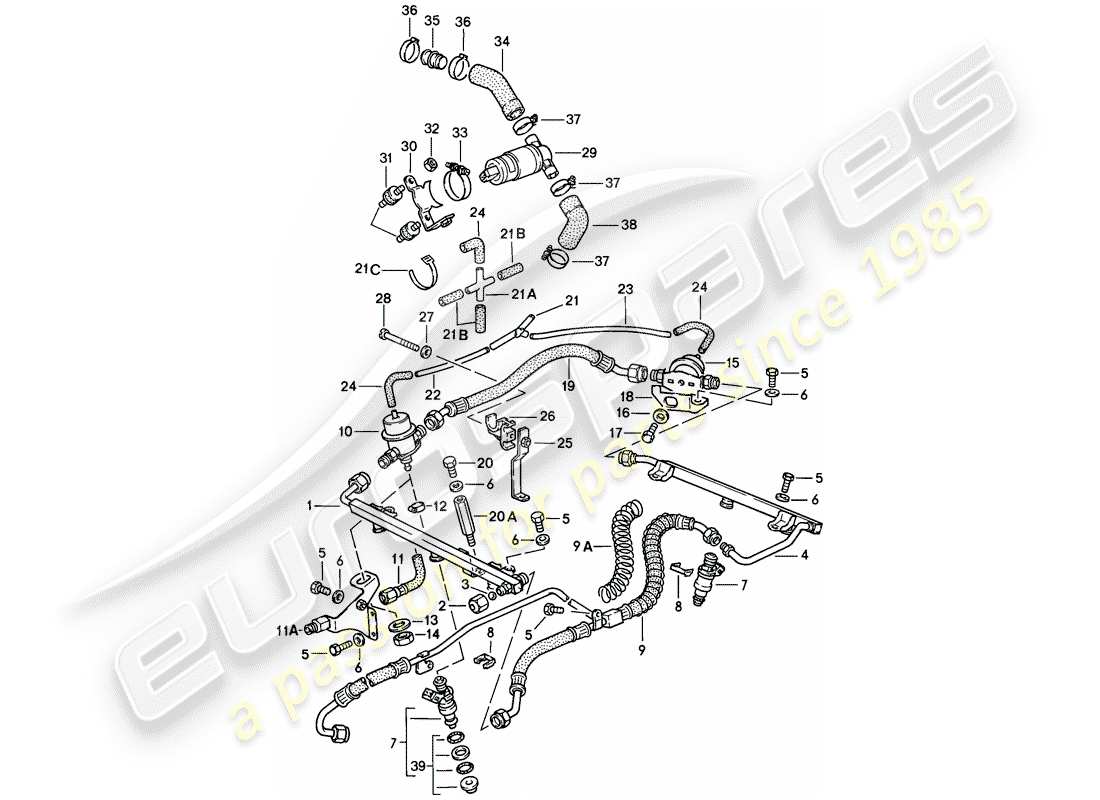 porsche 1987 (911) for - l-jetronic ii part diagram