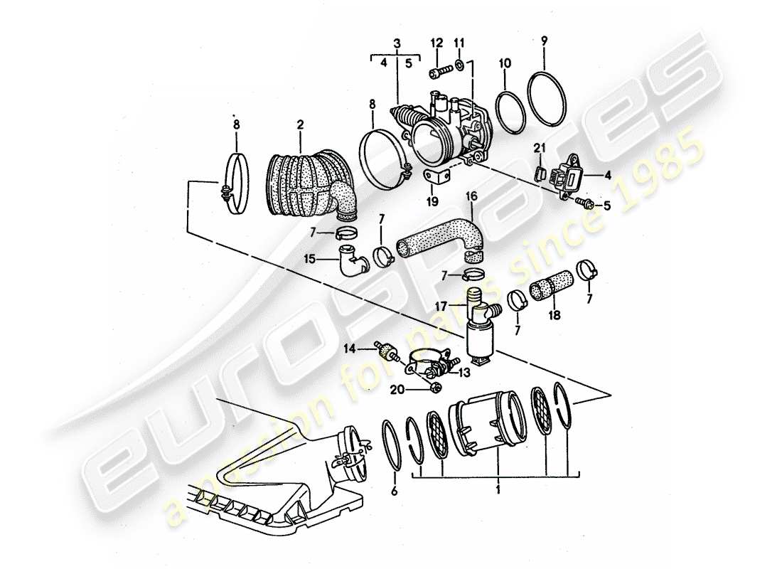 porsche 1994 (968) lh-jetronic - 1 part diagram