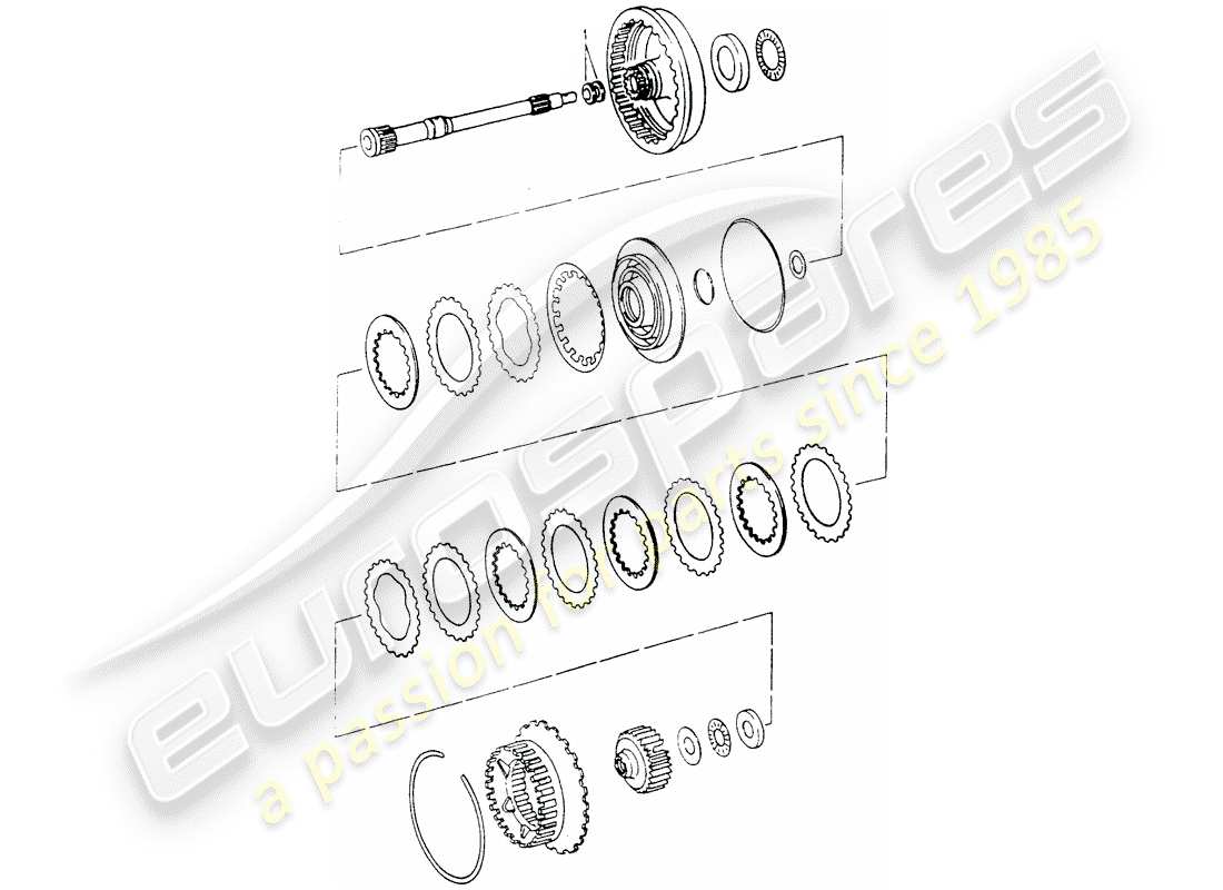 porsche 1990 (964) tiptronic - drive shaft part diagram
