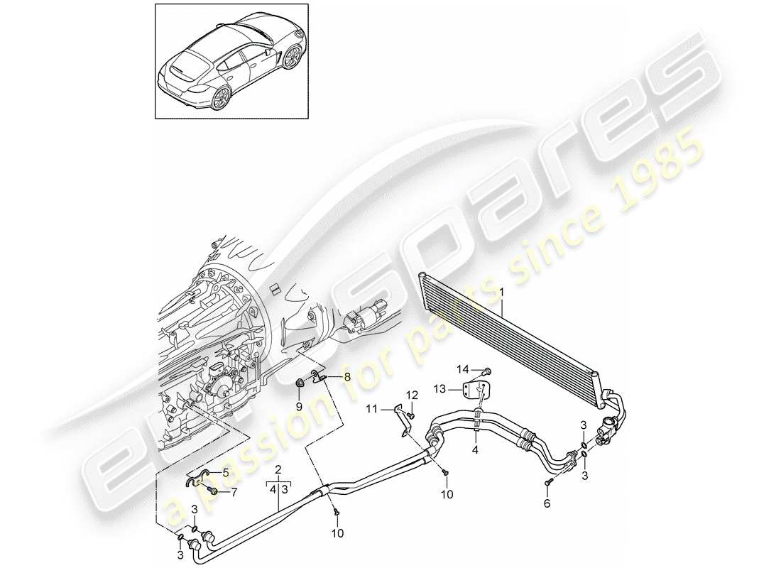 porsche 2015 (panamera 970) tiptronic part diagram