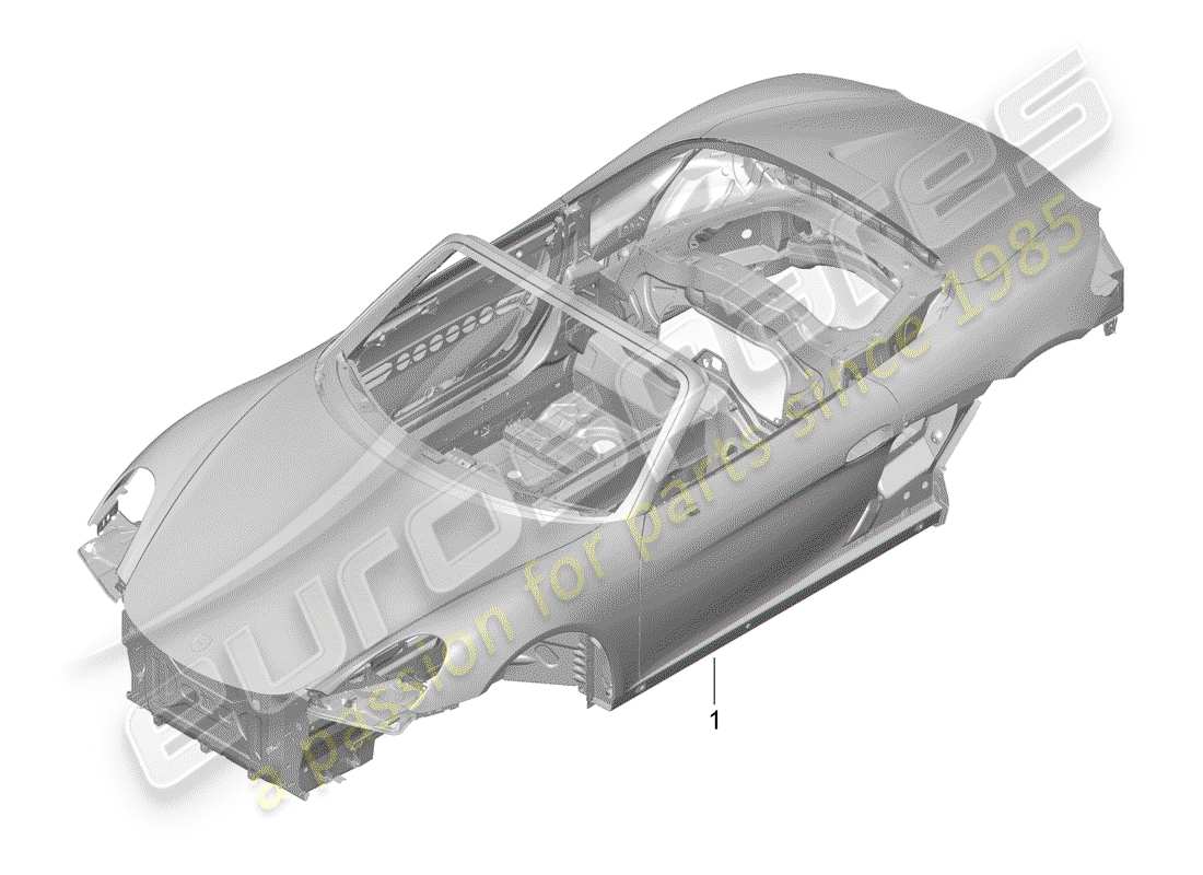 porsche 2012 (981 boxster) car body parts diagram
