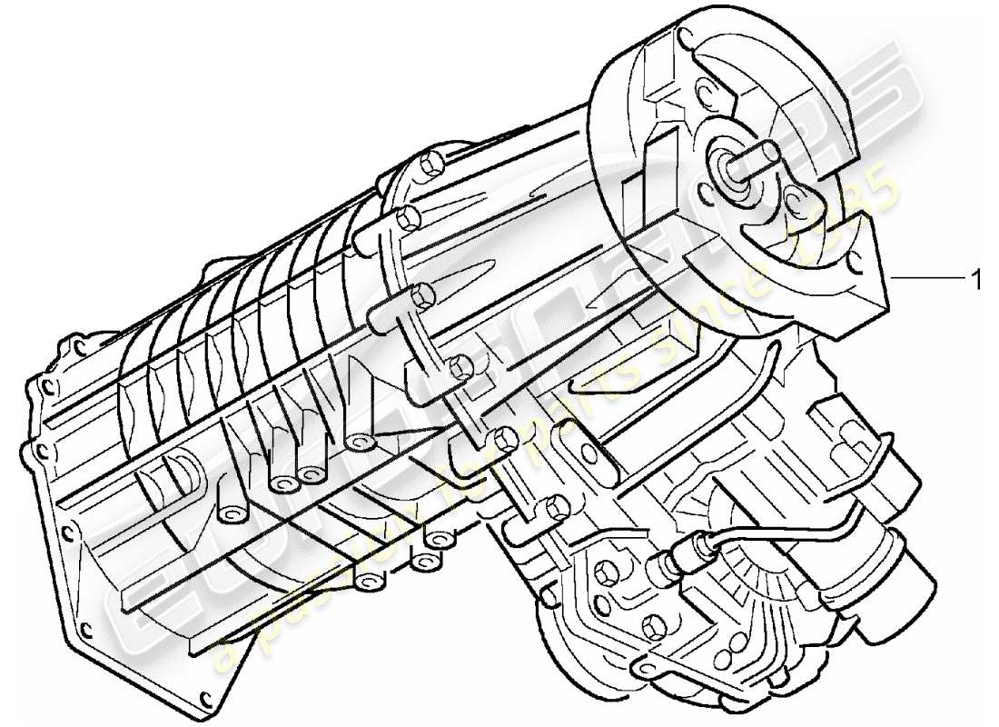 porsche 2008 (refurbished and exchange catalogue) transfer box part diagram