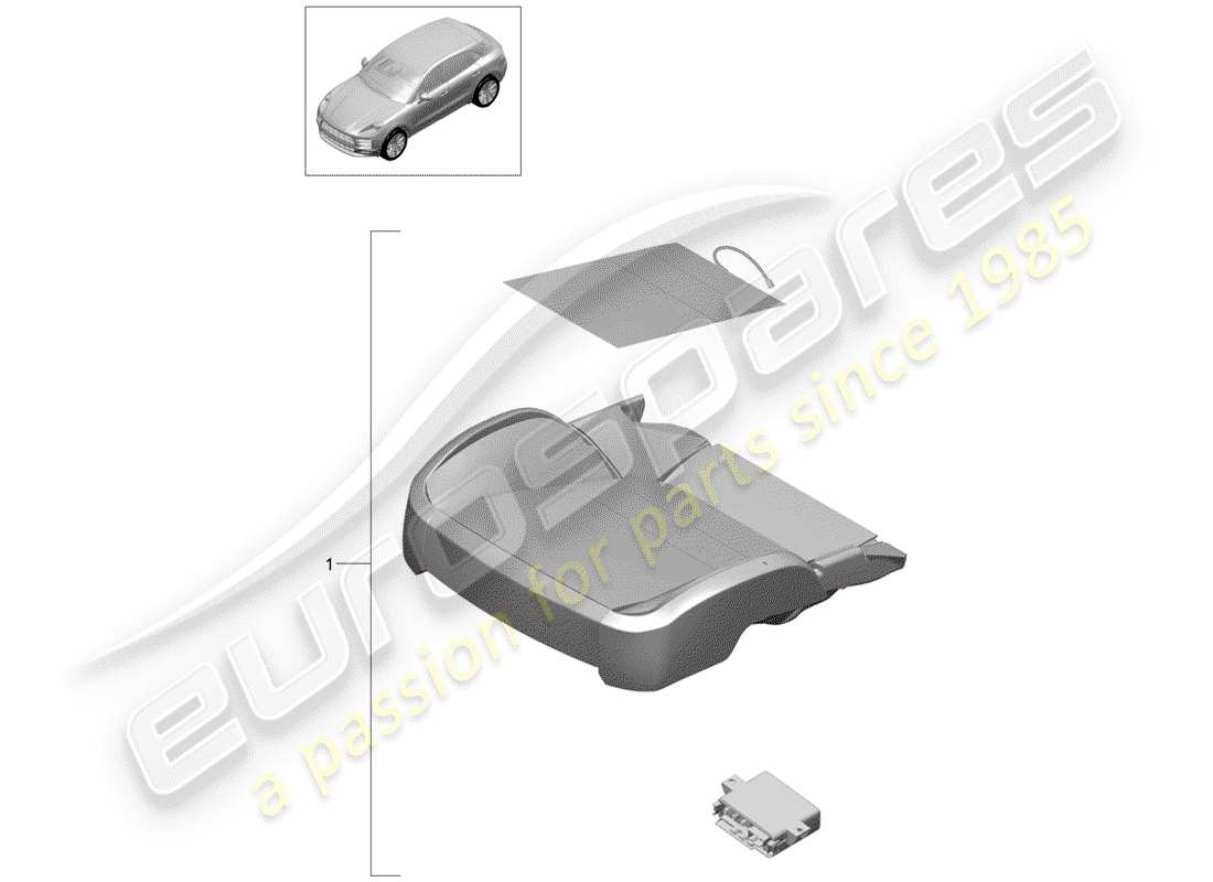 porsche 2019 (macan) repair kit part diagram