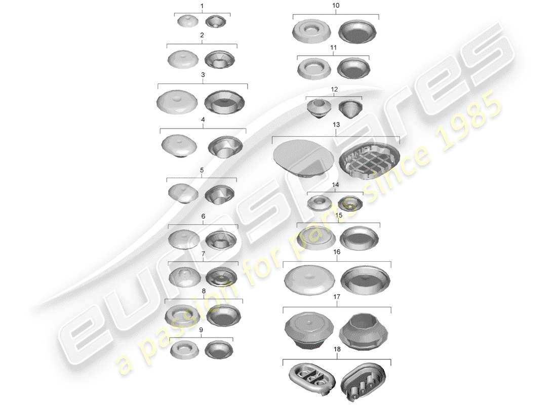 porsche 2016 (981 boxster) plug part diagram