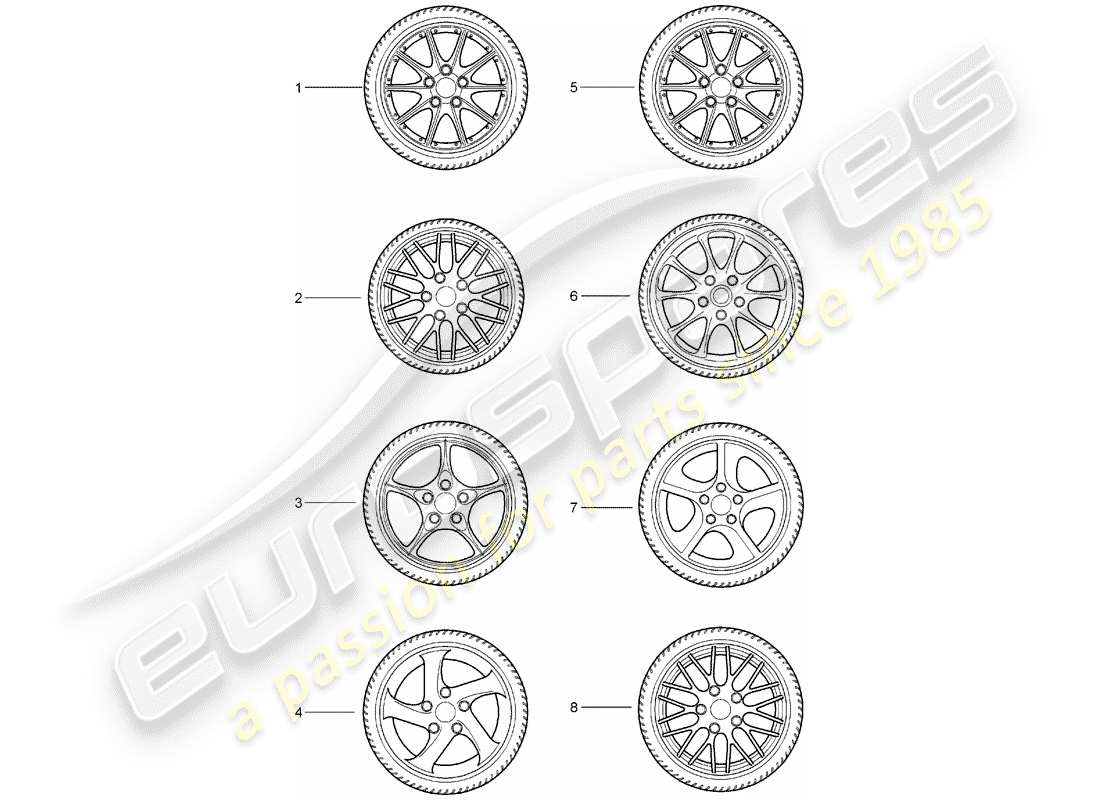 porsche tequipment catalogue (2007) gear wheel sets part diagram