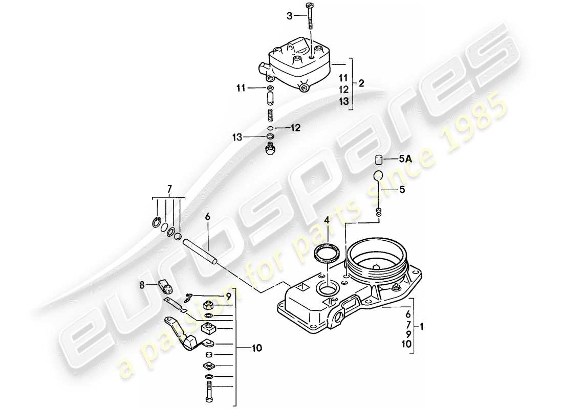 porsche 1978 (924) k-jetronic - mixture control unit part diagram