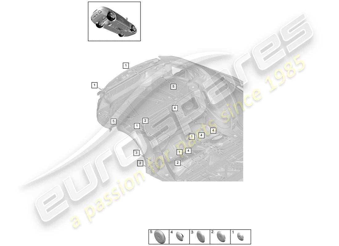 porsche 2019 (panamera 971-1) plug part diagram