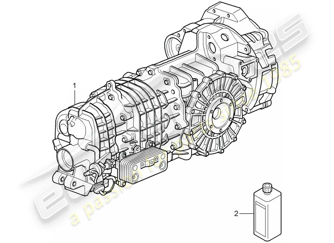 porsche 2011 (997-2 gt3) replacement transmission part diagram