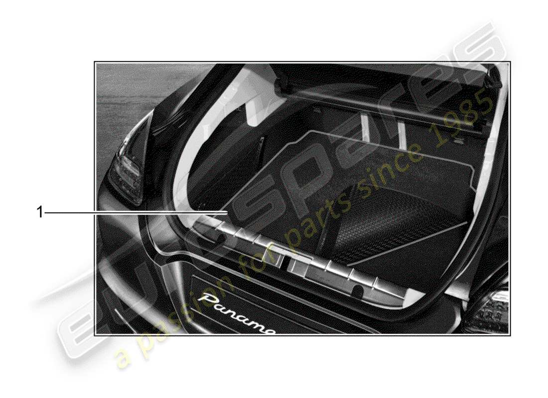 porsche 2018 (tequipment panamera) carpet part diagram
