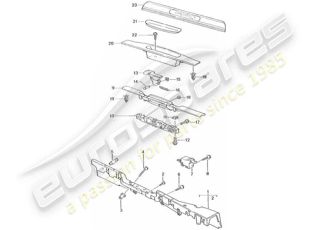 porsche 2004 (996 turbo / gt2) lining - sill part diagram