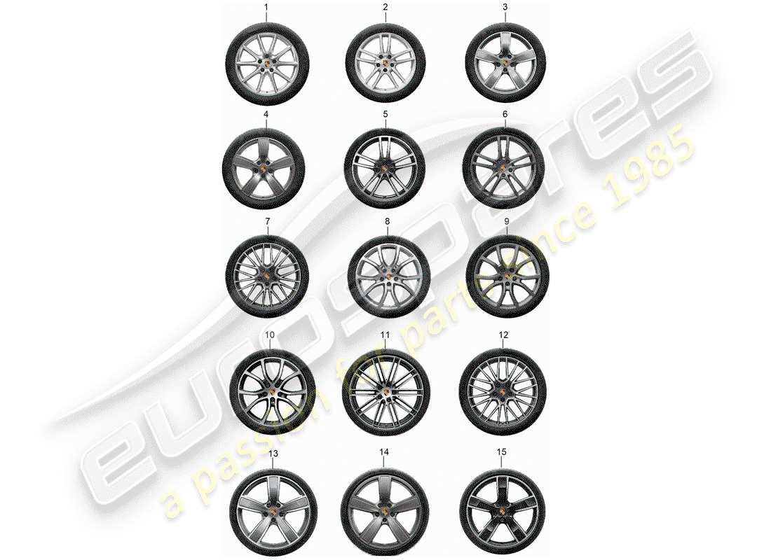 porsche 2010 (tequipment cayenne) gear set part diagram
