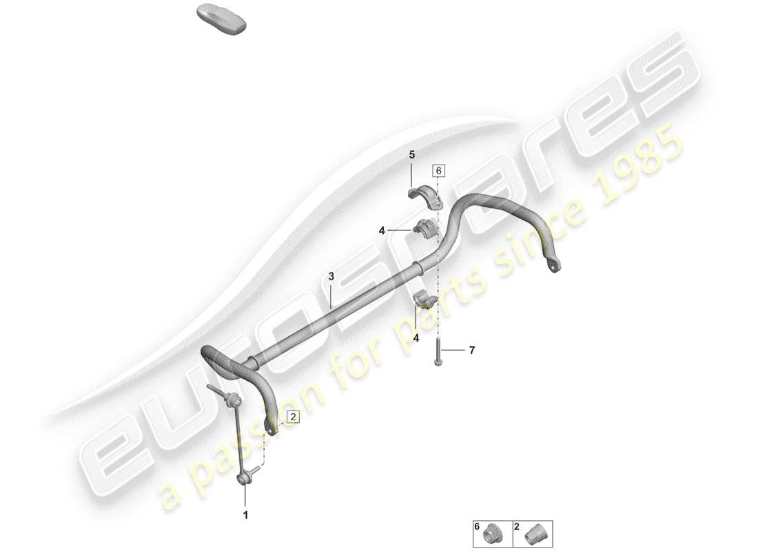 porsche 2019 (992-1) stabilizer part diagram