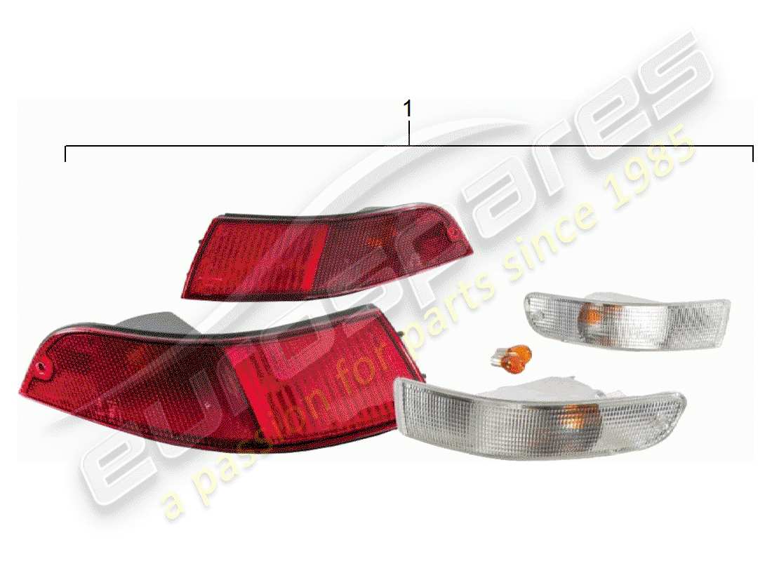 porsche 2013 (accessories) turn signal - rear light part diagram