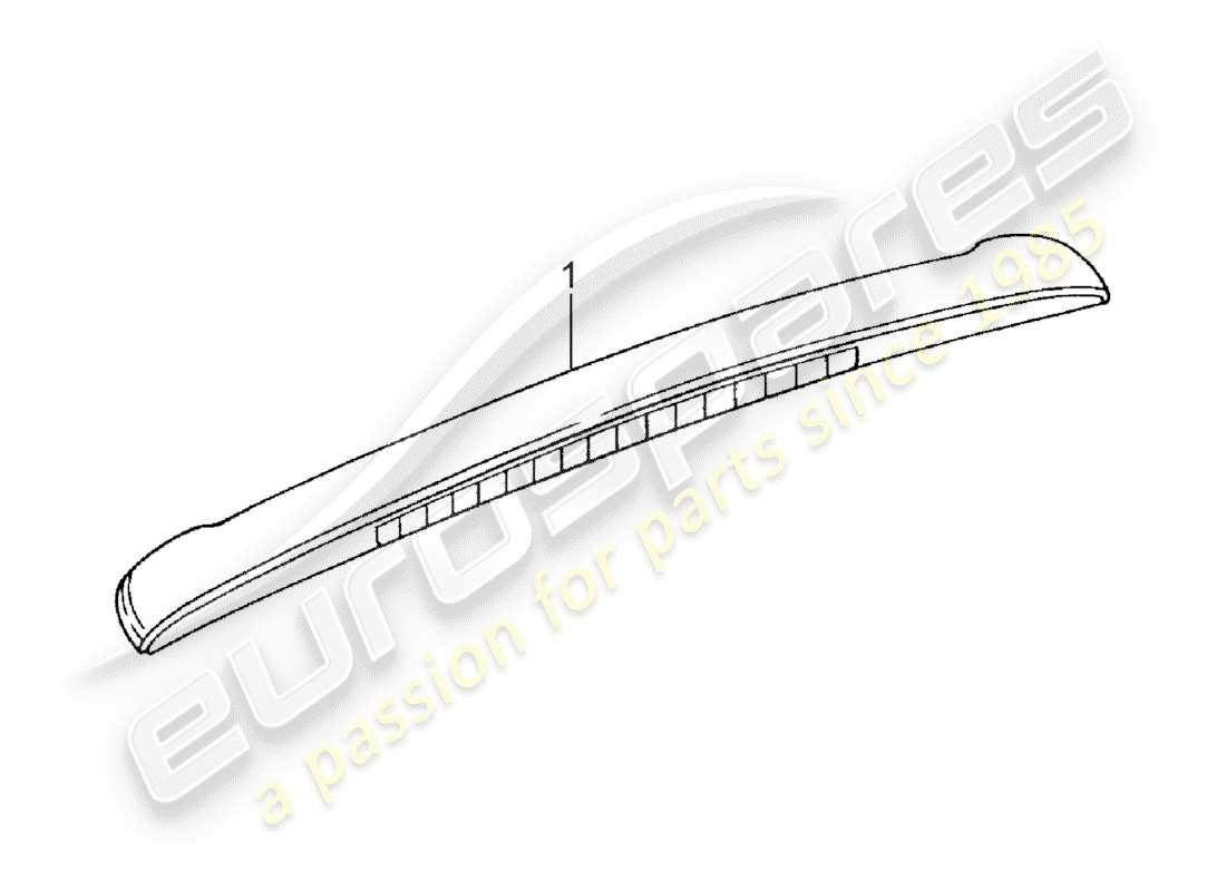 porsche 2019 (accessories) roof cover moulding part diagram