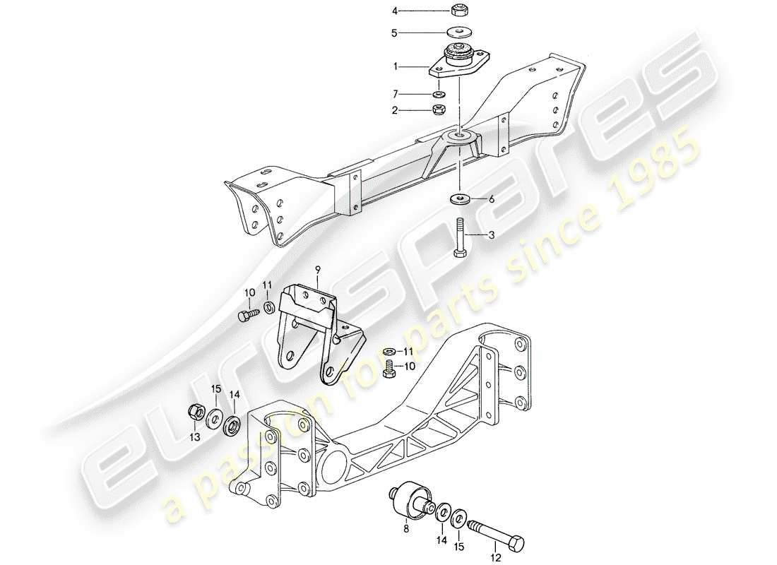 porsche 1987 (959) transmission suspension parts diagram
