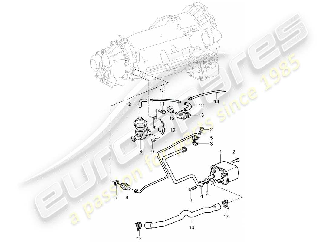 porsche 2009 997-2 turbo / gt2 tiptronic part diagram