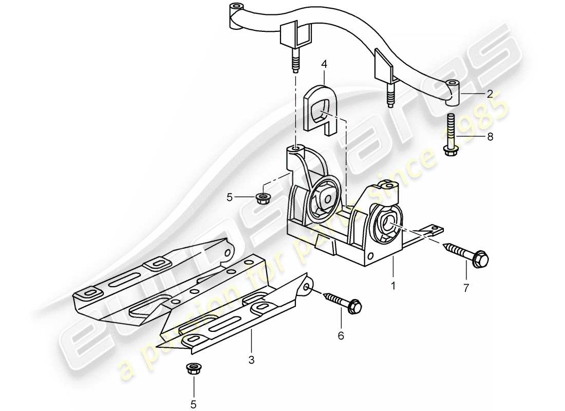 porsche 2009 997-2 turbo / gt2 transmission suspension part diagram