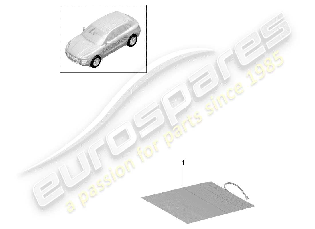 porsche 2014 (macan) seat occupant recognition part diagram