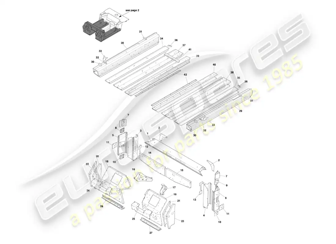 aston martin vanquish (2007) underbody1 parts diagram