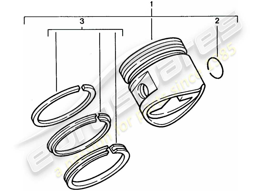 a part diagram from the porsche 928 parts catalogue
