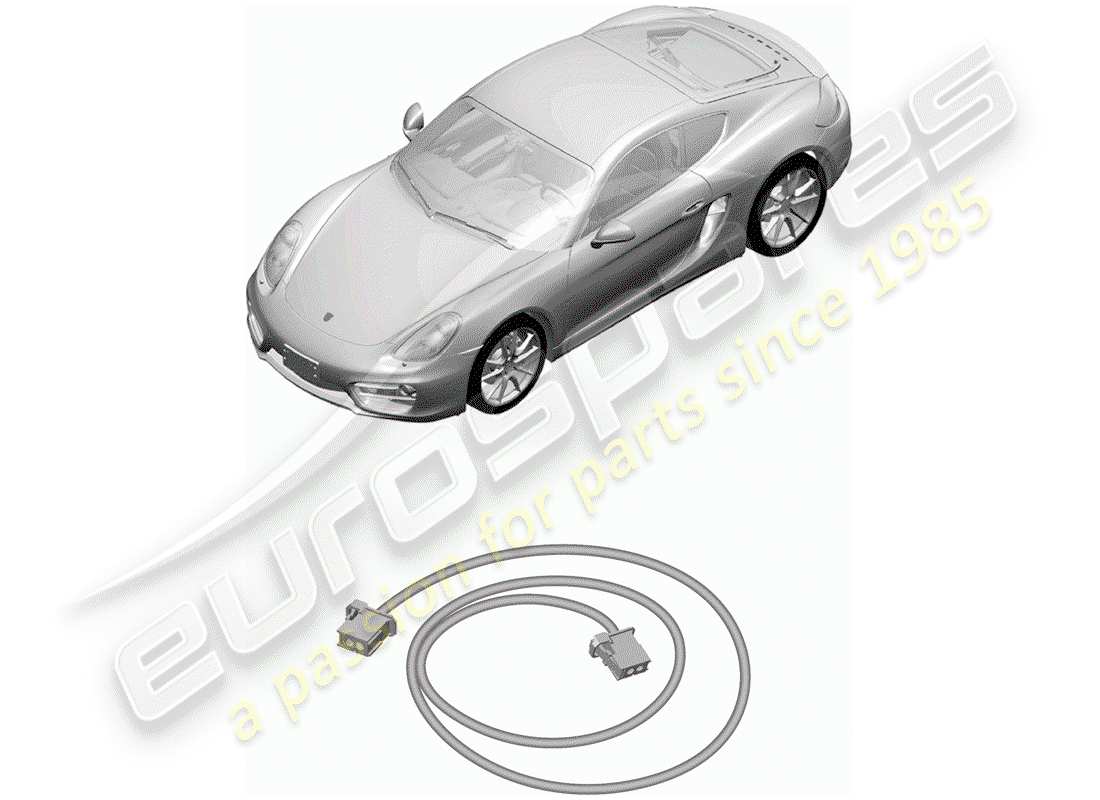 a part diagram from the porsche cayman parts catalogue