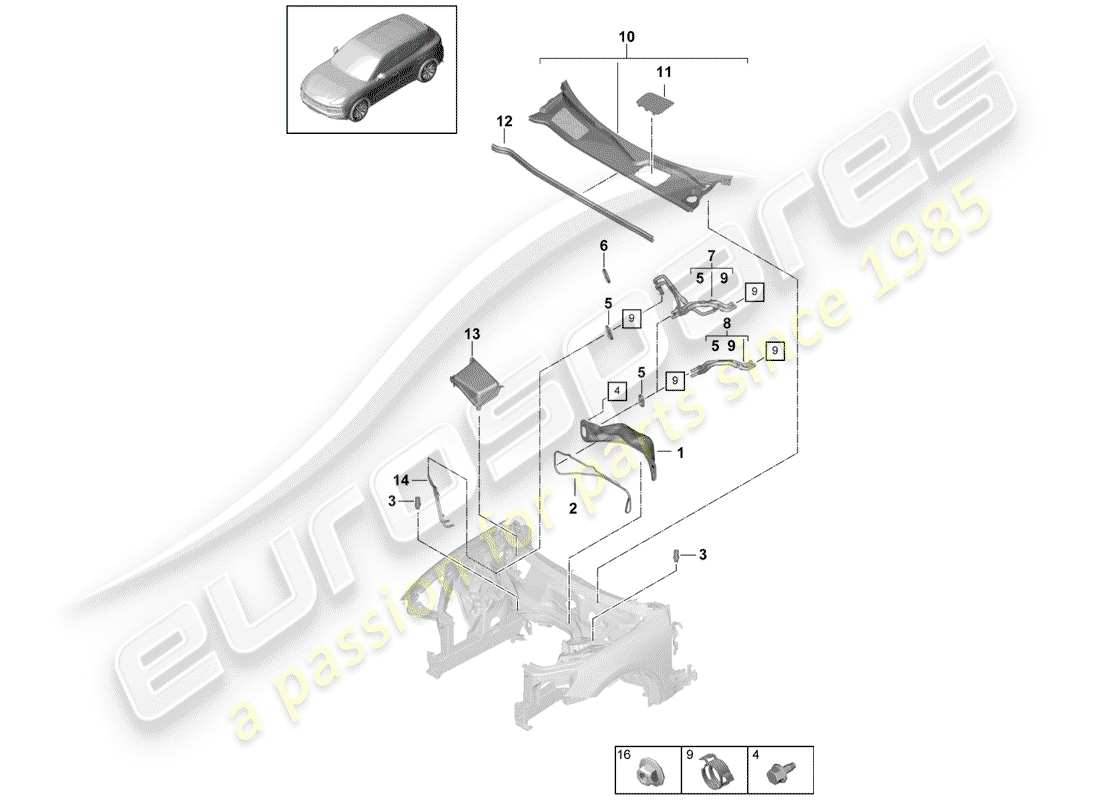 part diagram containing part number pab81934510