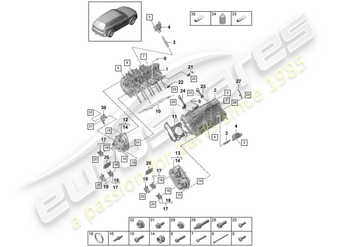 part diagram containing part number pac121703