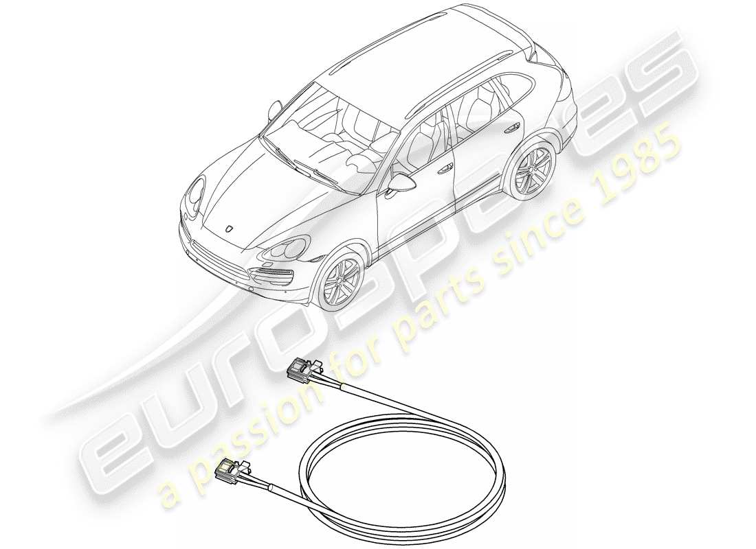 VIEW PARTS DIAGRAMS FROM THE PORSCHE CAYENNE PARTS CATALOGUE a part diagram from the porsche cayenne parts catalogue