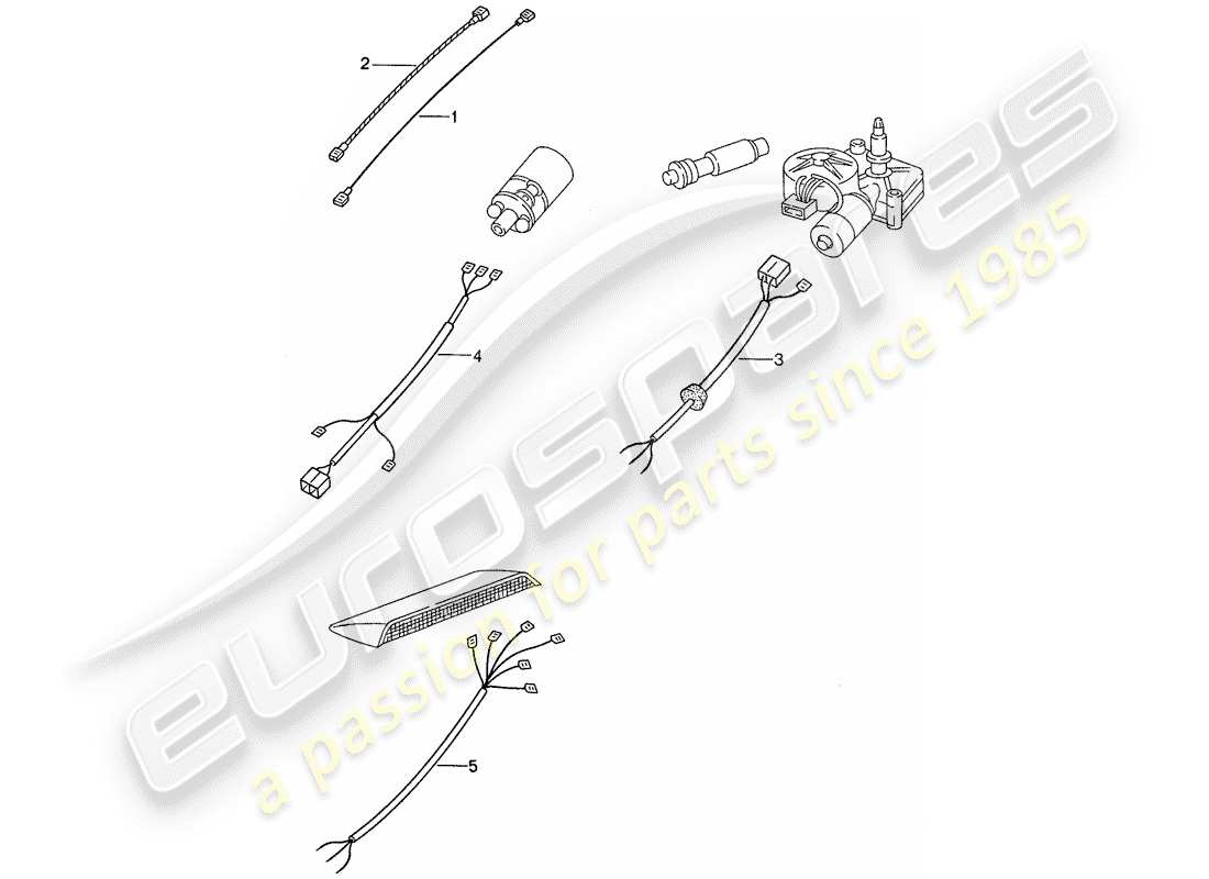 a part diagram from the porsche 944 parts catalogue
