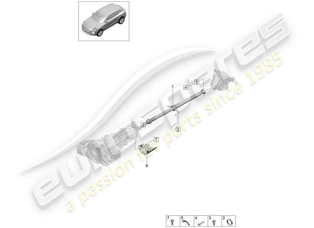 part diagram containing part number paf108524