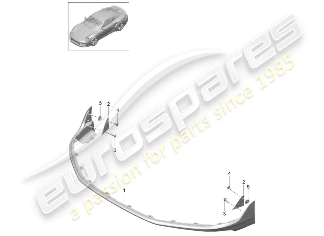 VIEW PARTS DIAGRAMS FROM THE PORSCHE 991 PARTS CATALOGUE a part diagram from the porsche 991 parts catalogue