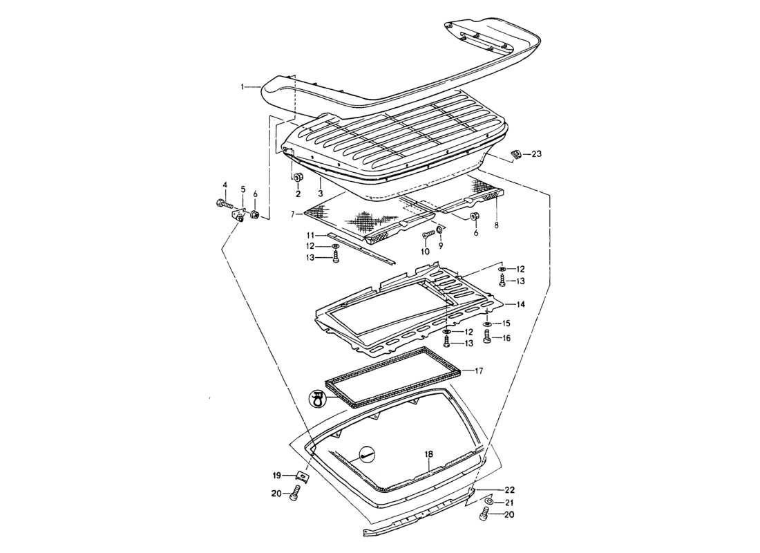 VIEW PARTS DIAGRAMS FROM THE PORSCHE 964 PARTS CATALOGUE a part diagram from the porsche 964 parts catalogue