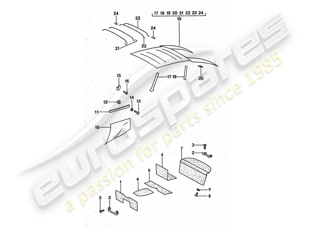 a part diagram from the porsche 1976 (911 turbo) parts catalogue
