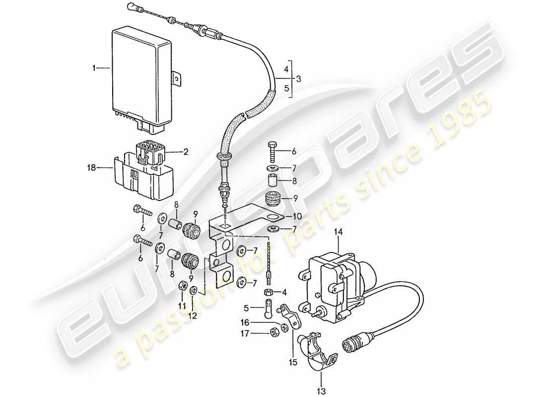 a part diagram from the porsche 1990 (928) parts catalogue