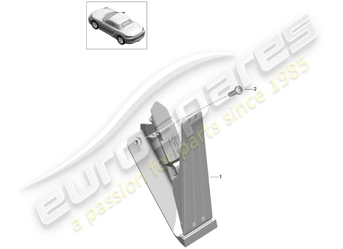 a part diagram from the porsche boxster parts catalogue