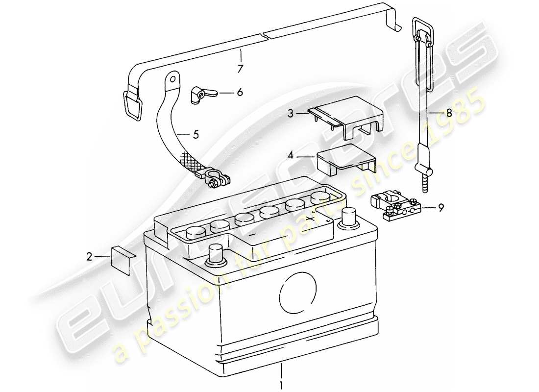 a part diagram from the porsche 1966 (911/912) parts catalogue