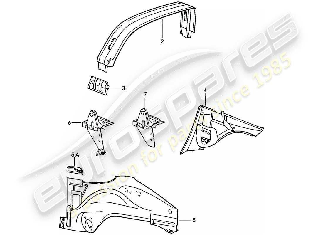 a part diagram from the porsche 1985 (911) parts catalogue