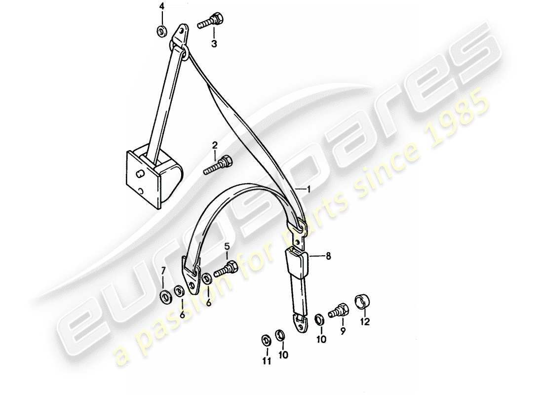 a part diagram from the porsche 928 parts catalogue