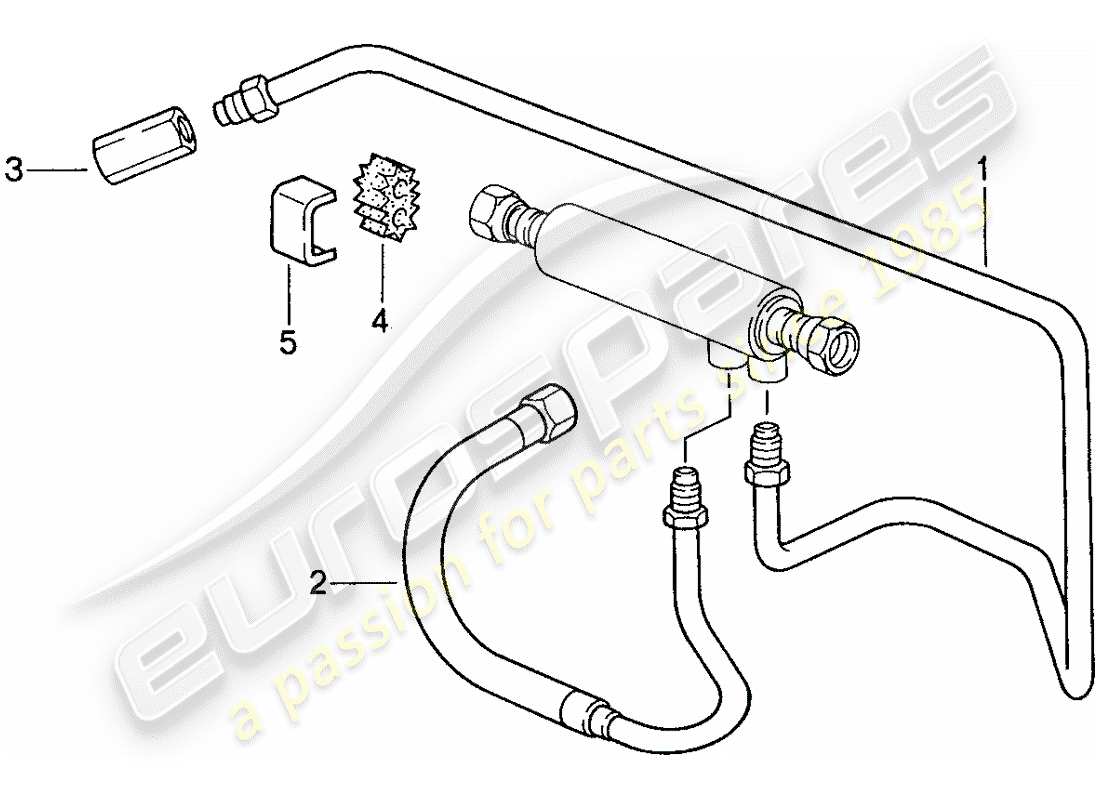 a part diagram from the porsche 1989 (928) parts catalogue